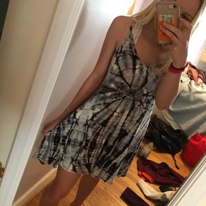 Black tie dye sundress